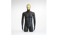 Male Mannequin with Arms Half-Body Mannequin Realistic Display Form for Retailers, Boutiques