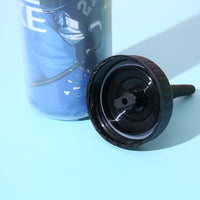 Sports Water Bottle with Extended Tube, Squeeze Spray, Double-Layer, Large Capacity, Long Spout and Straw