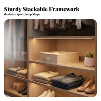 With Lid Compartgentlemented Underwear Box compartgentlement Design Foldable Divider Set Space-Saving Drawer Organizer foldable for Adults, Students, Parents, Bedroom, wardrobe organizer, for journeys