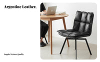Italian design rotate Dining Chair Designer Piece Upholstered Seat Retro Look Home Furniture Multi-Use for Design aficionados, Office Workers, Homeowners, Living Room, Bedroom, Restaurant, study corner alcove
