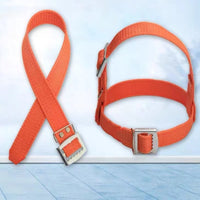 Adjustable Climbing Foot Strap with Metal Buckle Secure Strap Material Foot Loop Abrasion-Resistant Replacement Strap Portable for Climbers