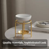 Tealight Scented Cube Warm Warmer Stable Base Tealight Oil Burner Candle Heater Modern Design Metal Stand Scented Cube Melter