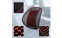 Cushion with Wooden Beads Ergonomic Beaded Cushion Ventilated Mesh Back Support Pad for Drivers, Office Workers, Long Commutes
