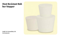 Rubber Stopper Sturdy Test Tube Plug Deformation Resistant Test Tube Stopper for Students, Teachers, Classroom, Scientific Research, Medical Facility