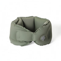 Inflatable Neck Pillow with Storage Bottle Soothingly Cool Inflatable Neck Pillow Portable Comfortable for Travelers, Flights