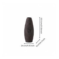 Spiral Vase Textured Surface Aged Bronze Vase Earthy Design Decor for Living Room