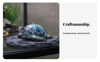 Aquatic Aquarium Ornament Lifelike Turtle Durable Resin for Fish Tanks