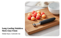 Fruit Sphere Er Versatile Stainless Steel Fruit Sphere Er Double-Ended Fruit Sphere Er Easy Spoon Ing Water Fruit Sphere Spoon