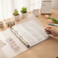 A4 A5 Loose-Leaf Album Refill Pages for Photo Cards and Handbooks, 4-Pocket 9-Pocket Card Sleeves