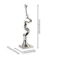 Abstract Sculpture Reflective Tabletop Ornament Minimalist Statue for Austerity Appreciators