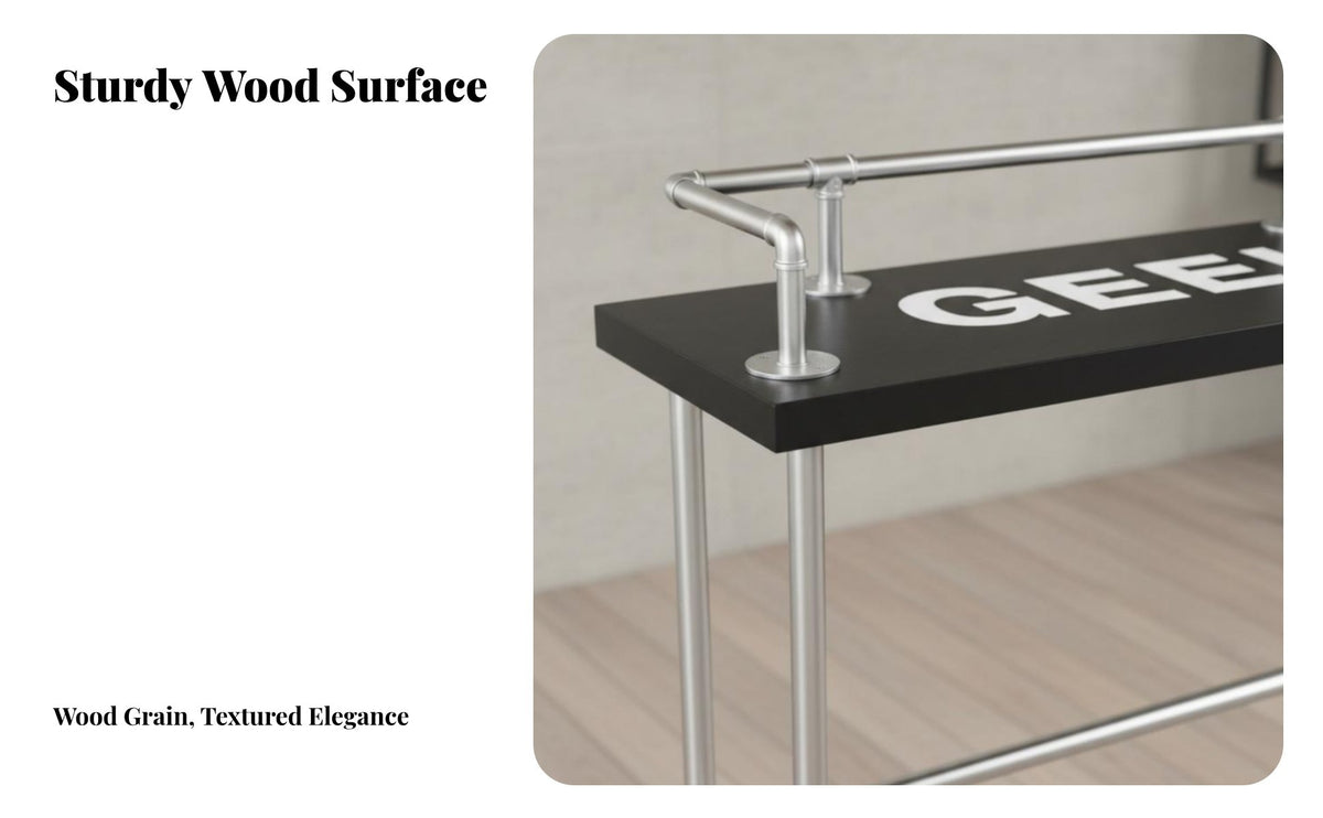 Long utilitarian Highhigh-high-top table Set business-grade Grade Counter Height Table and Stool Set Space-Saving Dining Furniture for Cafe Owners, Bar, Living Room