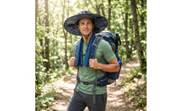 Wide-Brim Sun Hat with Fan Cooling Solar Fan Hat Protection for Gardeners