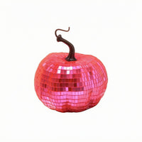 Reflective Mirror Tile Pumpkin Photo Prop Mirror Pumpkin Decoration Sparkling Tabletop Accent