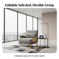 Foldable Pull-expandable Chair Bed twofoldUse creatureShaped Sleeper Chair Japanese and design Household Furniture Space-Saving for Apartment Dwellers, Overnight Guests, Small areas, Living Room, Home Office, Playroom