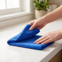 Extremely-Thick Microfibre Cloths for Car Cleaning, Anti-Shed Towel with Bound Edges, High Absorbency 30cm x 70cm Car Drying Towel, Microfiber Towel