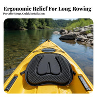 Padded Kayak Seat with Rear Support Comfortable Padded Kayak Seat Watersport Gear Portable Lightweight for Small Boat Ists