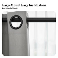 Punchno-Drill Installation Patterned Blackout Curtain Thickened Jacquard Blackout Curtain Simple Design Window Covering Heavyweight Material for Light-Sensitive Sleepers, Homeowners, Families, Bedroom, Living Room, Rental Apartment
