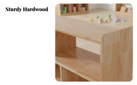 Kidschild-safe Design Montessori Cubby Unit Rounded Edges Multi-Cubby Organizer Open-Front entry children's Furniture long-lasting Construction for Toddlers, educators, Parents, Kindergarten, Preschool, Classroom, Playroom