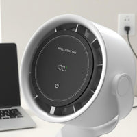 100 Speed Settings USB Desk Fan Rechargeable Mini Desktop Fan Quiet Operation Air Circulator Type-C Charging for Office Workers, Students, Travel, Bedroom, Dorm Room