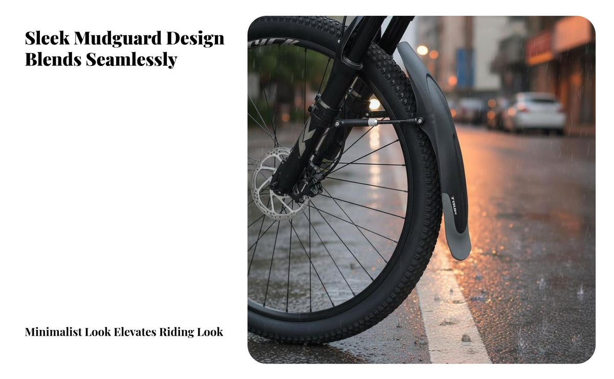 2 Pieces 26-29 Inch Bike Mudguard Widened Design Mountain Bike Mudguard Retractable Cycle Mudguard Long-Lasting Cycling
