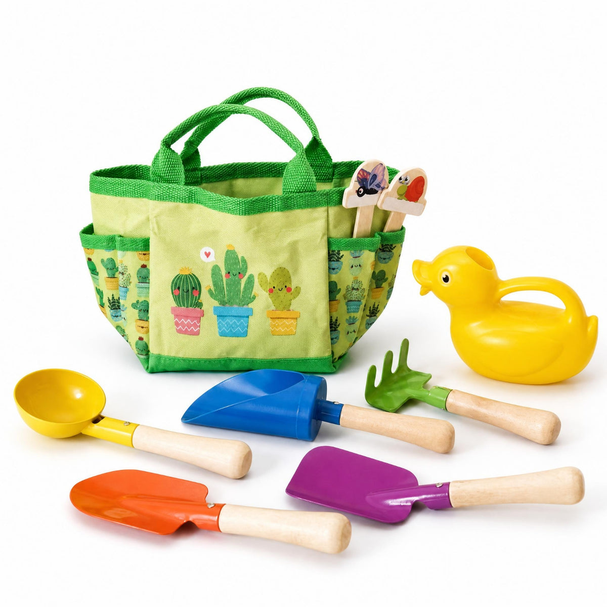 Easy to Carry Wooden Sand Tools Beach Sand Toy Set Wooden Handle for Children
