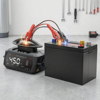 Smart Battery Charger Portable Battery Charger with Clamps Allall-Encompassing Powerful for Car Owners, Garage, Travel