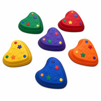 Toddler Stepping Stones Heart-Shaped Balance Stones Balance Coach Lightweight Toys Molded for Children, Playroom, Kindergarten