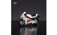 1:64 Scale Motorcycle Model Collectible 1/64 Scale Motorcycle Realistic Miniature Motorbike Model for Hobbyists, Desk Display