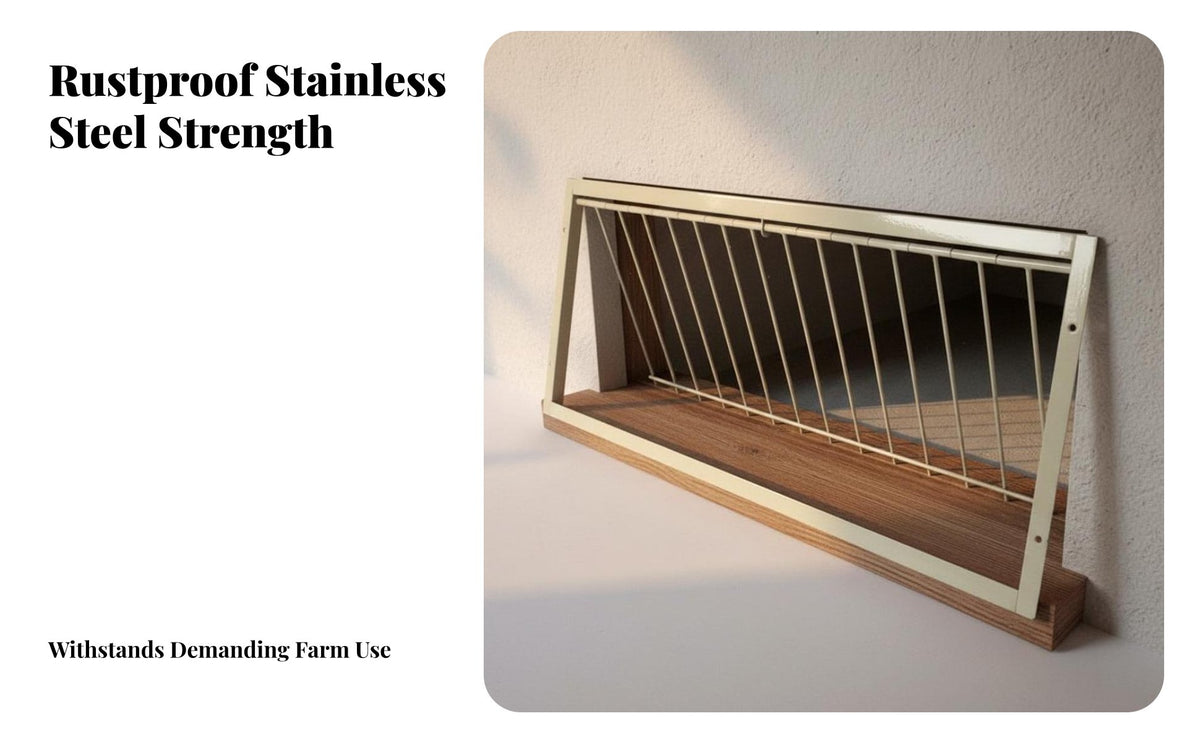 Pigeon Entry Door Rust-Resistant Stainless Steel Pigeon Door Heavy Duty Single Way Bird Entrance for Hobbyists, Aviary