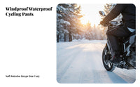 Waterproof Motorcycle Leg Warmers Easy On Off Zipper Motorcycle Leg Warmers Reflective Strips Fleece Lined Knee Guards for Children, Commuting, Skiing