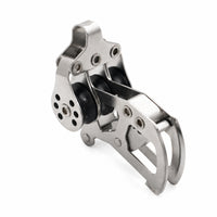 Pulley with Locking Ball Wear Resistant Stainless Steel Pulley Block Strong Hardware for Sailors, Boaters