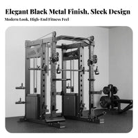 Guided Machine Strength Rack Combo Heavy Duty Comprehensive Guided Machine Smooth Motion Multi-Functional Home Gym Station for Fitness Enthusiasts