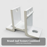 Slotted Aluminum Bracket White Awning Bracket Bent Universal Awning Mount