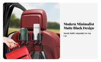 Car Headrest Drink Holder Foldable Holders Car Ph Single and Drink Holder Backseat Ph Single Mount Hook Strong Load-Bearing