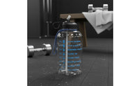 2.2L Water Bottle with Time Marker Wide Mouth Half Gallon Inspirational Water Jug Food Grade Material Drinkware for Fitness Enthusiasts