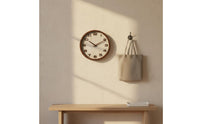 Fashionable Wood Grain Wall Timepiece Easy to Read Wood Frame Wall Timepiece Decorative Home Decor Simple Design for Living Room, Office, Bedroom