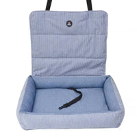 Safety Straps Dog Car Seat easy-clean Cover foldable Pet Travel Box Padded Interior creature travel crate Stable Design for travelers, Cat Owners, journey journeys, Home