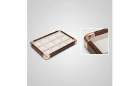 12-Compartment Jewelry Space-Saving Tray Jewelry Storage Tray Low-Profile Desktop Organizer for Vanity