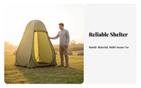 Multi-Purpose Portable Shower Tent Waterproof Camping Shower Tent Spacious Interior Outdoor Changing Room Windproof for Beachgoers, Families, Travelers, Outdoors, Beach, Fishing, Road Trips