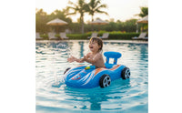 Racing-Style Pool Buoyant with Water Leak Resistant Inflatable Car Buoyant Thickened Inflatable Seated Toy with Water Easy to Inflate for Children