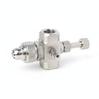 Uniform Atomization Stainless Steel Humidifying Nozzle Resistant High Flow Atomizing Spray Head Fine Dry Mist Air Atomizing Nozzle Long-Lasting for Humidification, Cooling, Dust Control
