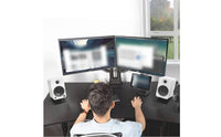 2 Pieces Desktop Speaker Stand Compact Speaker Stand with Vibration Pads Sleek for Audiophiles, Desk