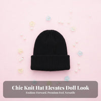 Miniature Doll Hat Cute Knit Hat for Dolls outfitup Knitted