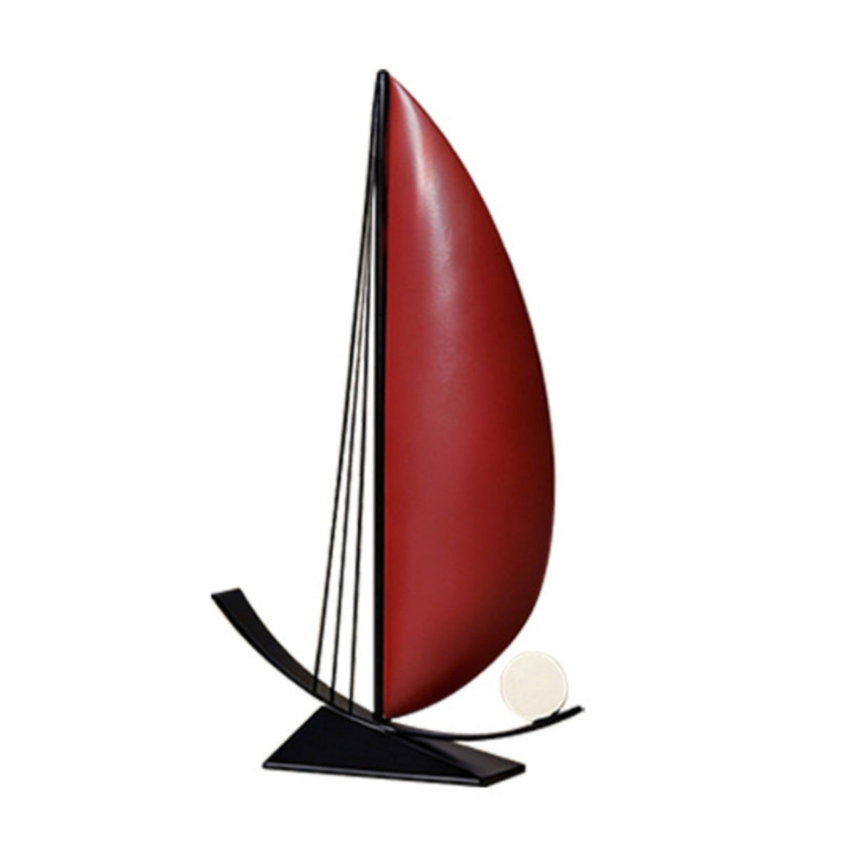 Sailboat Ornament Modern Tabletop Sailboat Minimalist Boat Sculpture for Living Room, Bookshelf, Housewarming