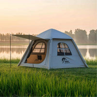 Easy Setup Inflatable Tent Waterproof Air Tent Protection Windproof for Campers, Families, Camping, Road Trips, Park