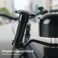 Timeless Copper Bike Alert Crisp and Piercing Sound Mini Street Bike Alert Retro Cycle Alert Echoing Tone Easy Installation