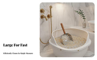 Stainless Steel Waste Scooper Rust-Resistant Cat Waste Sifter Rustproof Cat Litter
