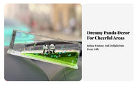 Creative Gift Panda Oil Drop Hourglass Panda Liquid Motion Bubbler for Office Workers, Students, Study Room, Bedroom