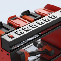 2-Tier Power Tool Organizer Heavy-Duty Drill Holder Multi-Functional Wall Mount Tool Rack Sturdy for Workshop