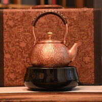 Copper Teapot Traditional Teapot with Lid Heat-Resistant for Collectors
